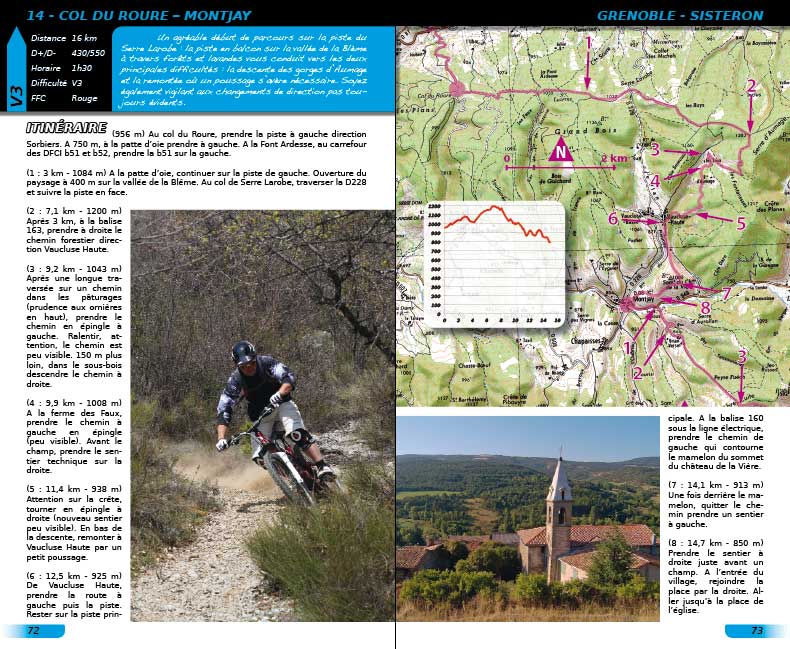 VTOPO MTB Roaming Chemins du Soleil Grenoble Sisteron